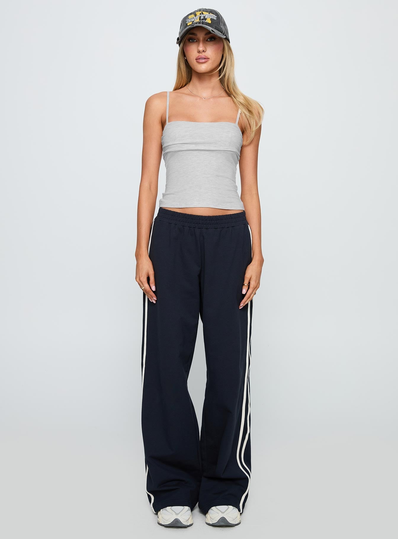 Race My Mind Top Grey Marle