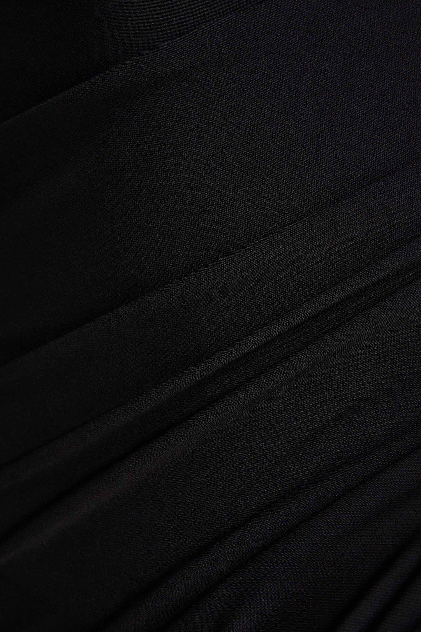 Amoura | Black Square-Neck Draped Wrap Maxi Dress