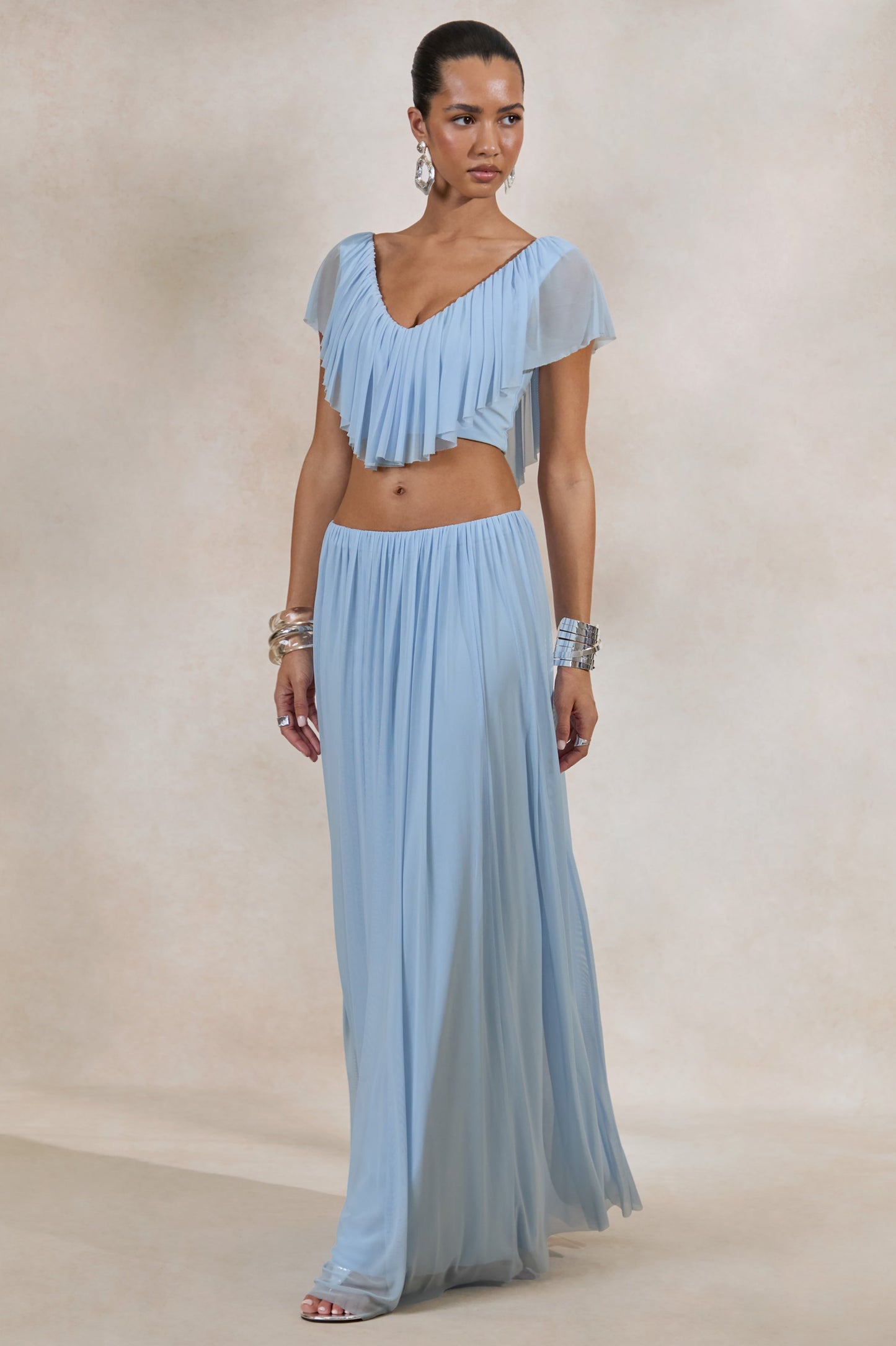Kiandra | Light Blue V-Neck Top