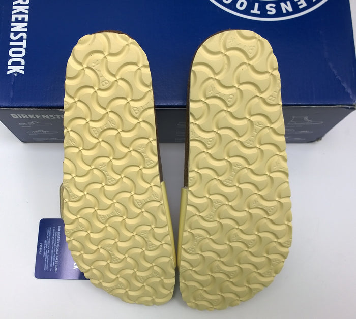 Birkenstock Madrid Big Buckle Butter Slides High Shine Sandals Narrow Fit New in Box