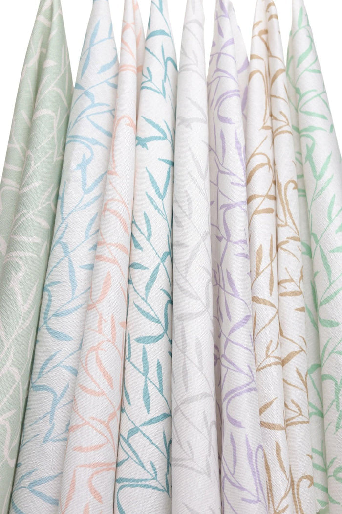 Botanic Mediterranean Sky Luxury Fabric - Truett Designs