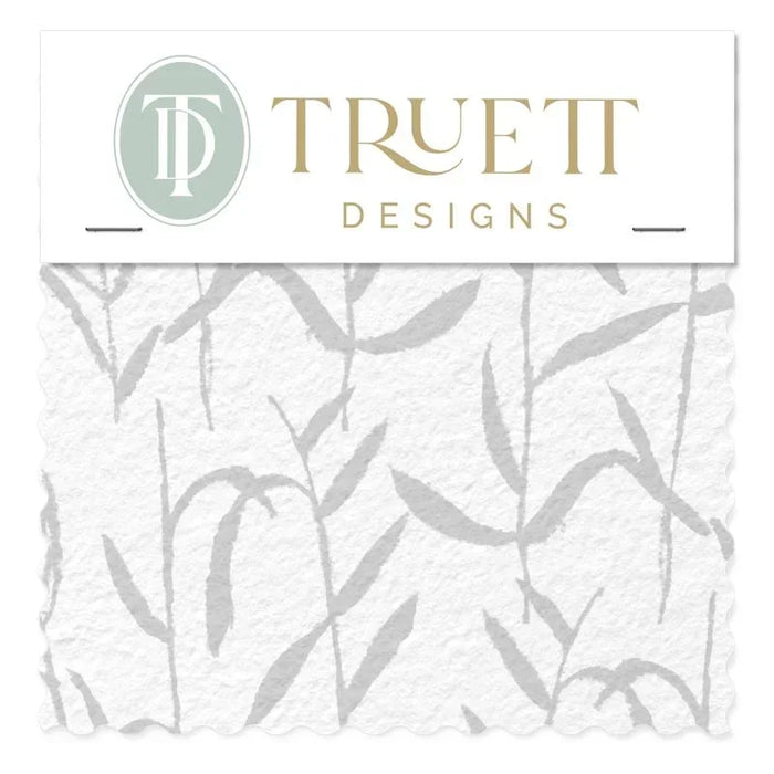 Botanic Platinum/Silver Luxury Fabric by the Yard