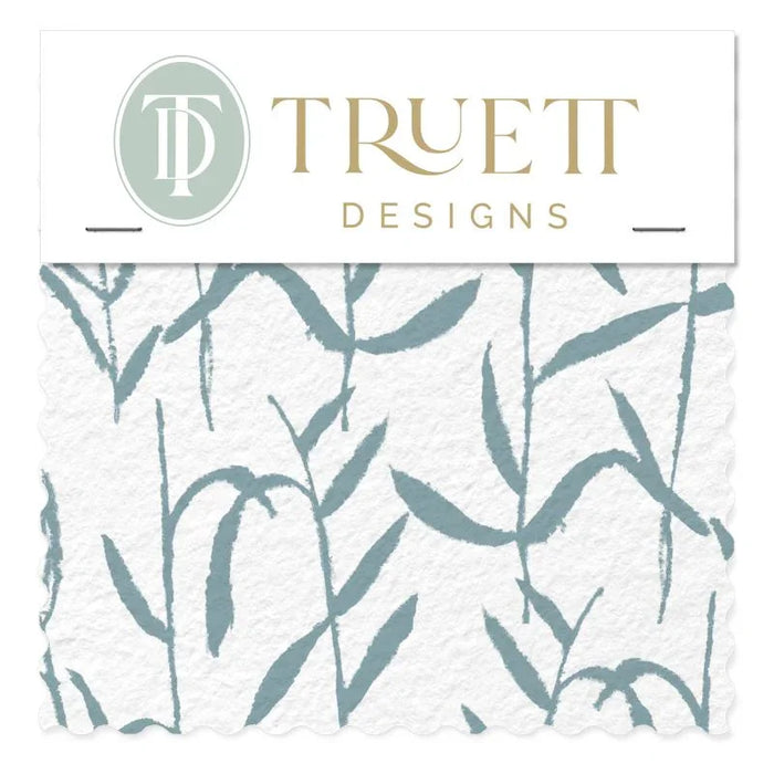 Botanic Teal Luxury Fabric by the Yard
