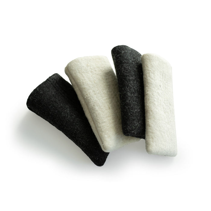 Botanical Blue Eyeglass Sleeve Felted Wool with Silk Lining