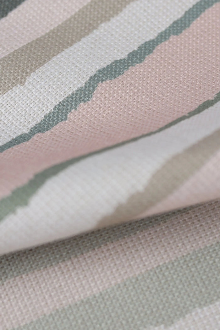 Brother Stripe Salmon Luxury Fabric by the Yard