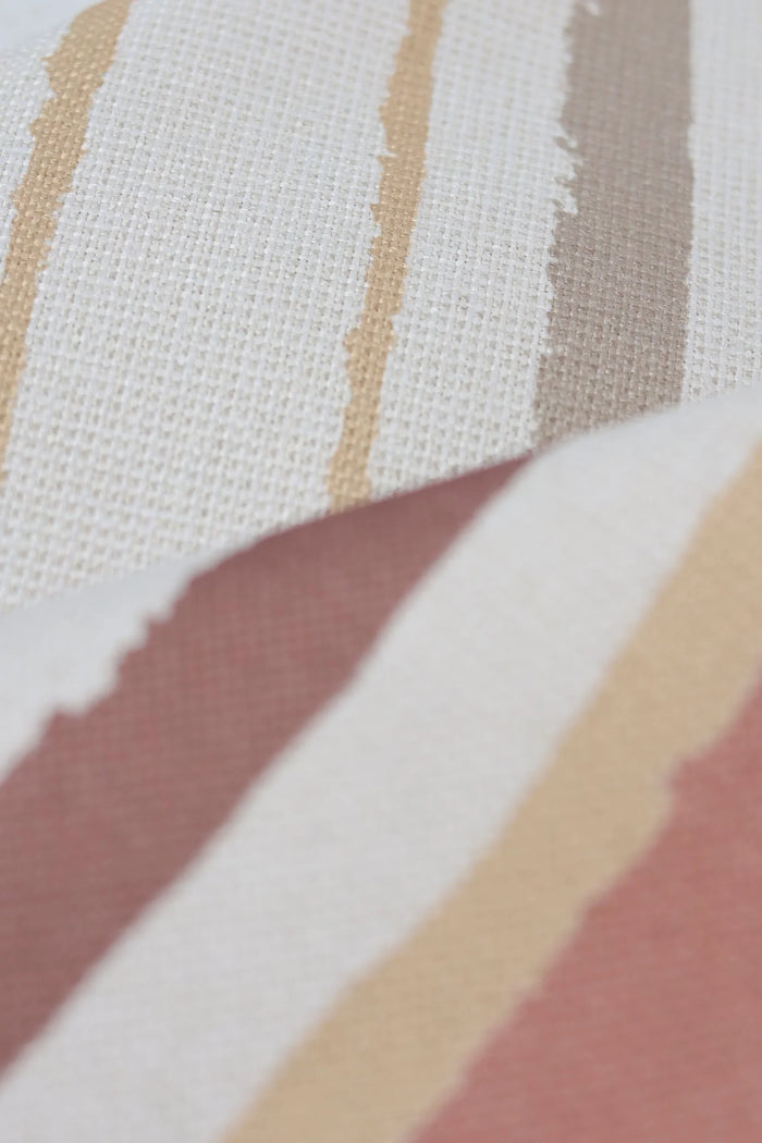 Brother Stripe Terra Cotta Luxury Fabric by the Yard
