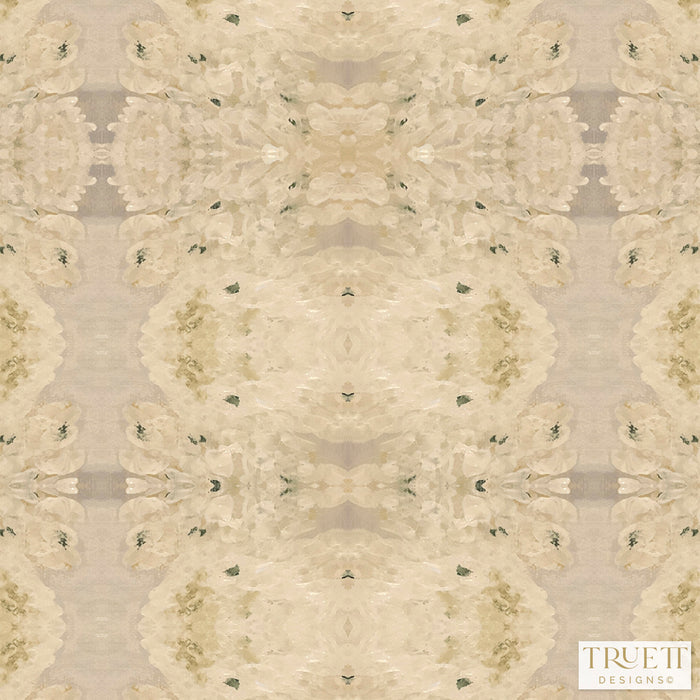 White Hydrangea / 18" x 18" Showroom Sample / Cotton Linen Blend | Drapery & Pillows