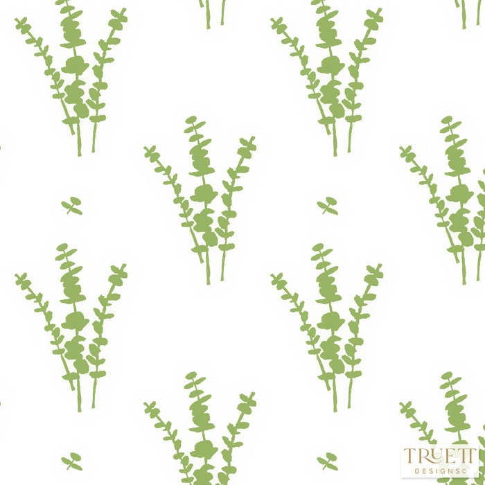 Eucalyptus Small Repeat Luxury Wallpaper Sample