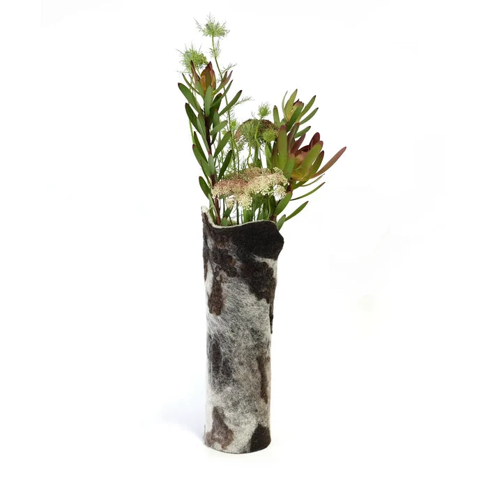 Forest Floor Wool Flower Vase