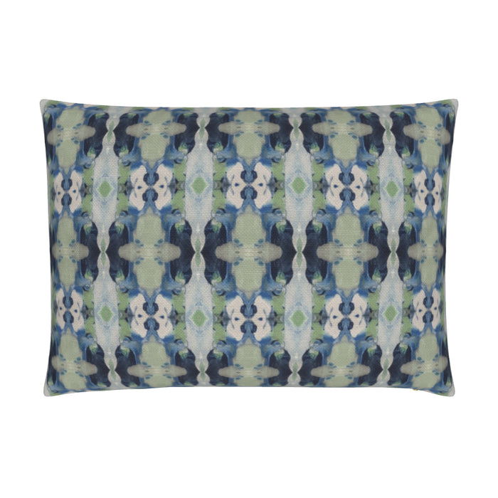 Geometric Navy & Sage Luxury Pillow
