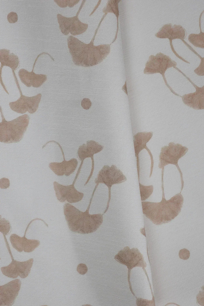 Ginkgo Chadwick Brown Luxury Fabric by the Yard