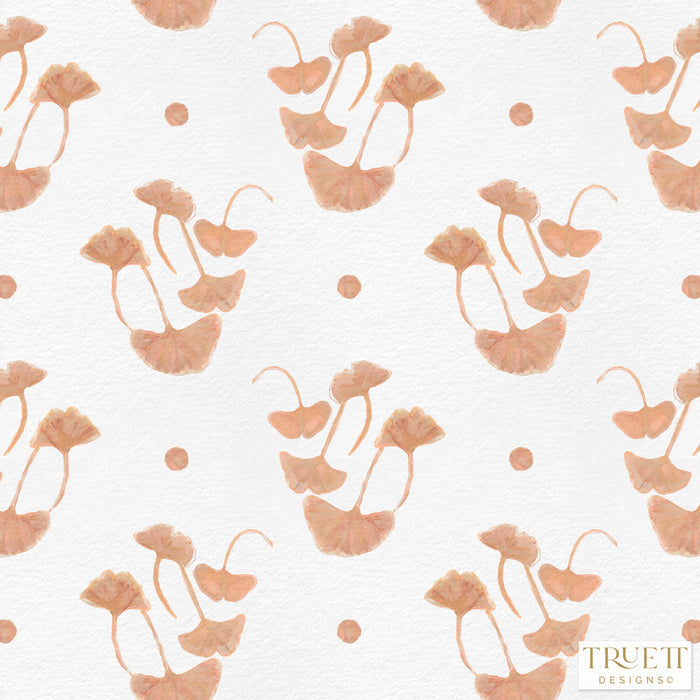 Peach / 18" x 18" Showroom Sample / Cotton/Linen