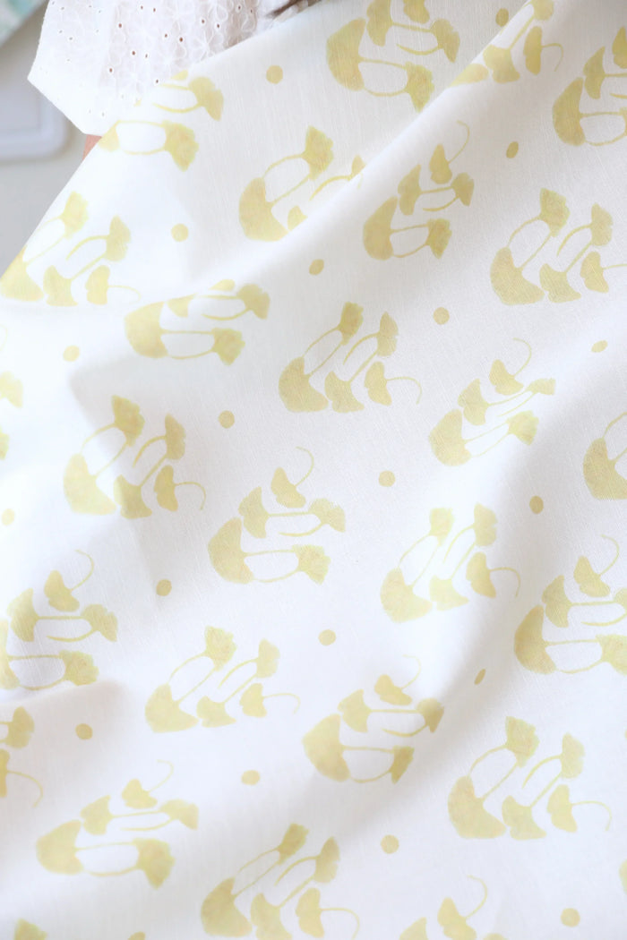 Ginkgo Golden Rod Luxury Bolster Pillow