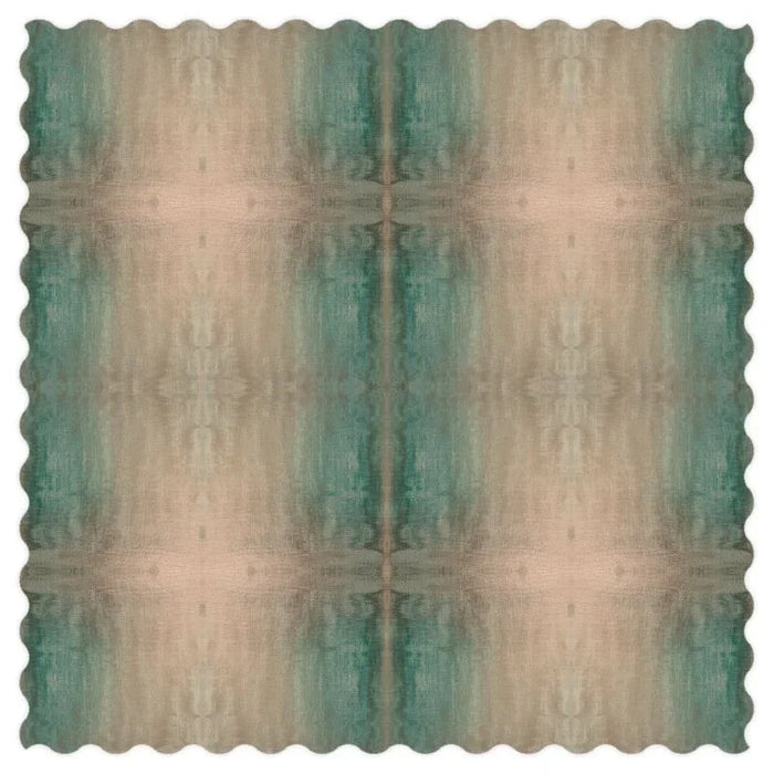 Painted Plaid Teal & Taupe Luxury Fabric by the Yard