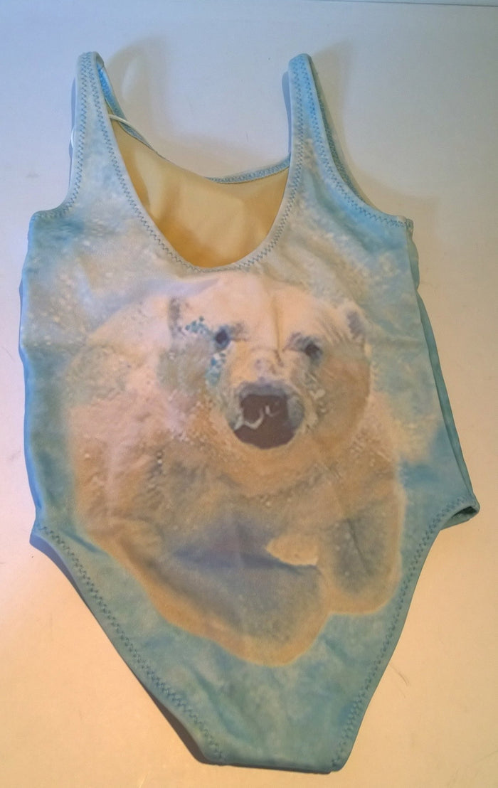 PopUpShop Polar Bear Swimsuit for Girls