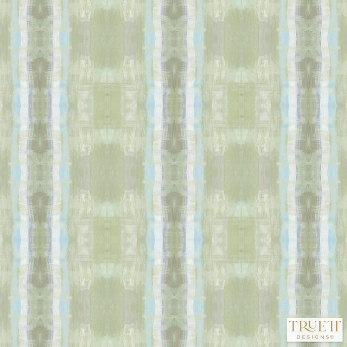 Venetian Stripe Moss Luxury Fabric by the Yard