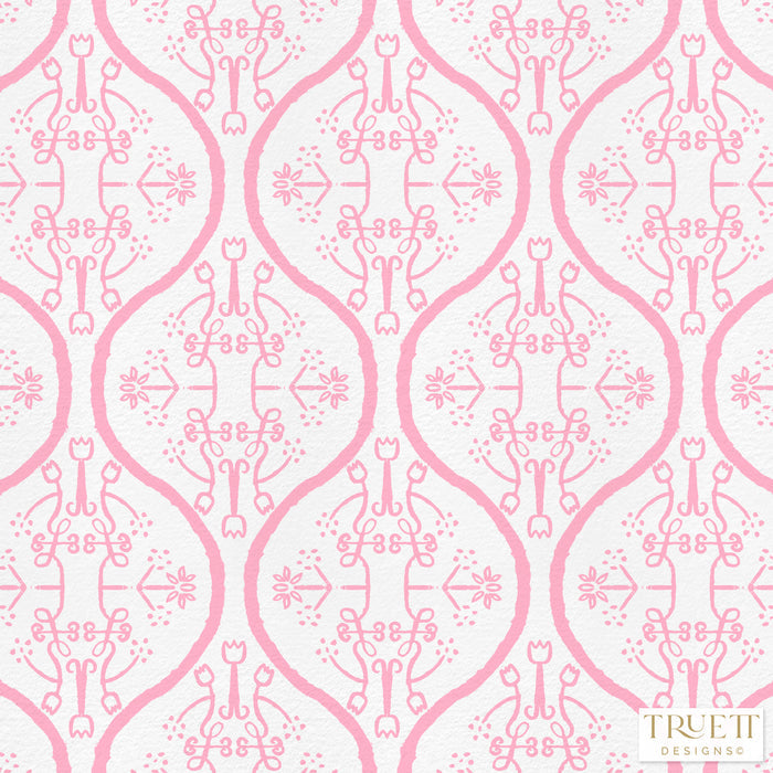 Watercolor Damask Luxury Wallpaper Sample