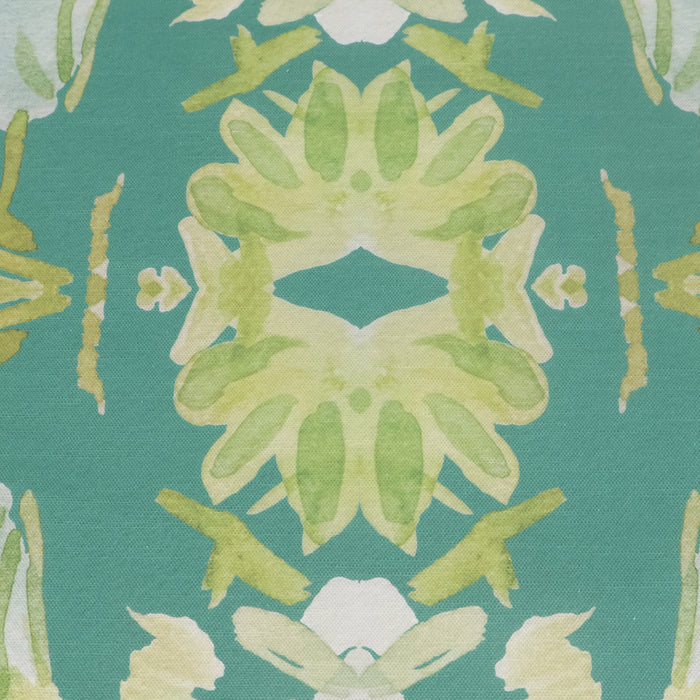 Wildflowers I Dark Green Large Repeat Luxury Fabric by the Yard