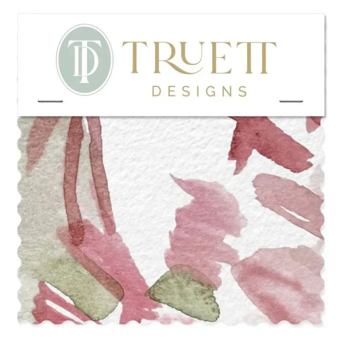 Wildflowers I Strawberry Large Repeat Luxury Fabric by the Yard