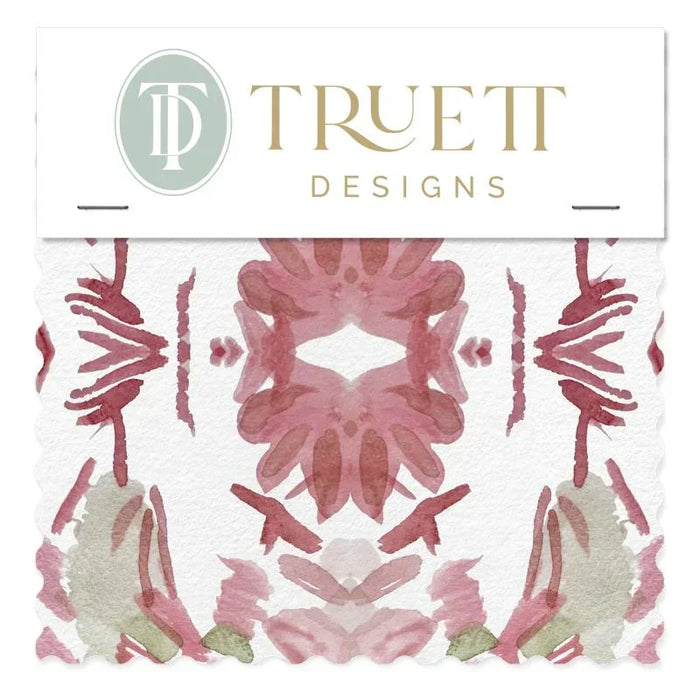 Wildflowers I Strawberry Small Repeat Luxury Fabric by the Yard