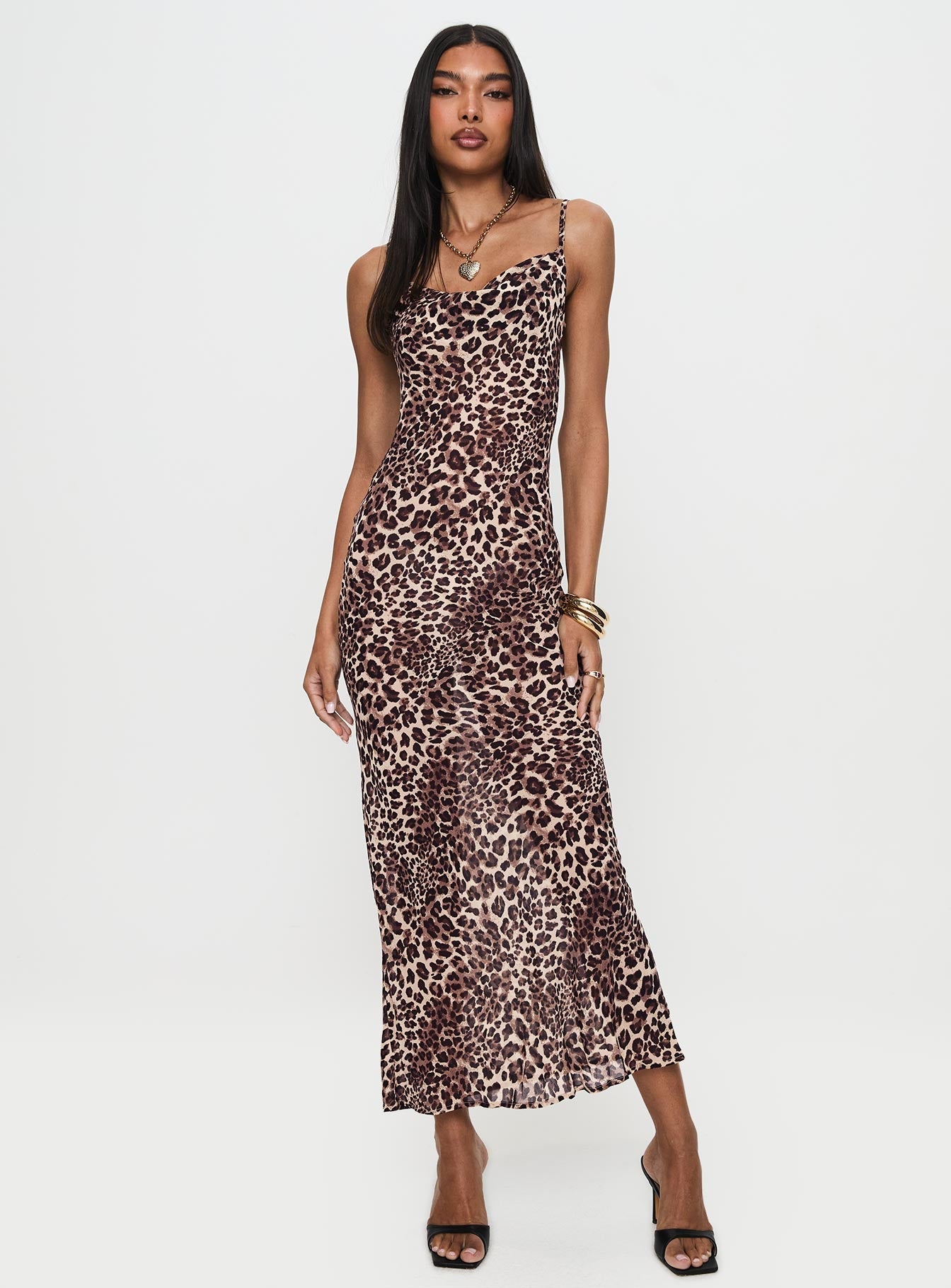 Paolina Maxi Dress Leopard