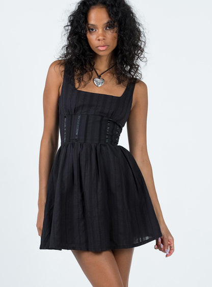 Lorinda Mini Dress Black