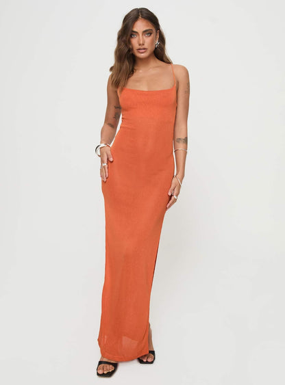 Cote Maxi Dress Orange
