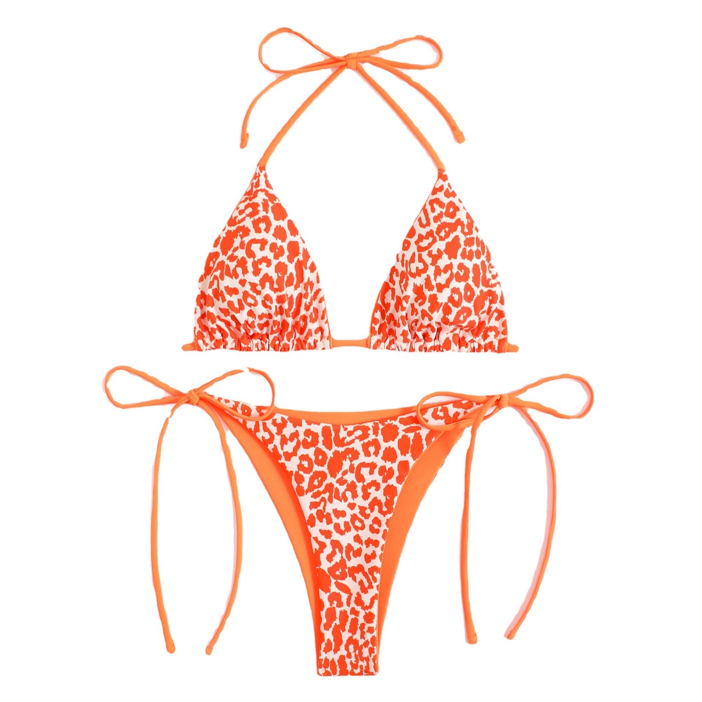 Lace Print Bikini Set