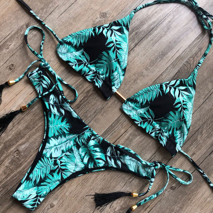 Leopard Print One-Piece Swimsuit