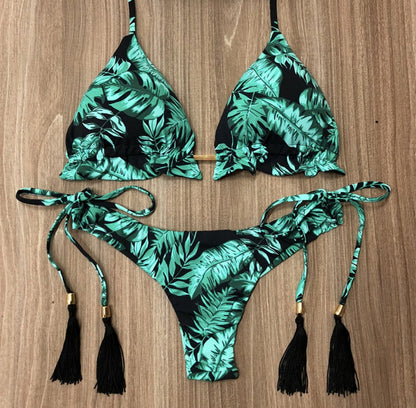 Leopard Print One-Piece Swimsuit