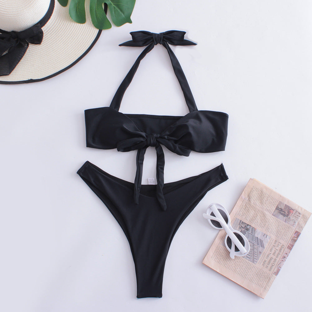 Slit One-Piece Swimsuit