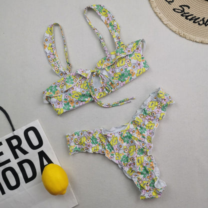 Multicolor Bikini Set