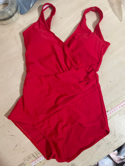 Pleated One-Piece Swimsuit