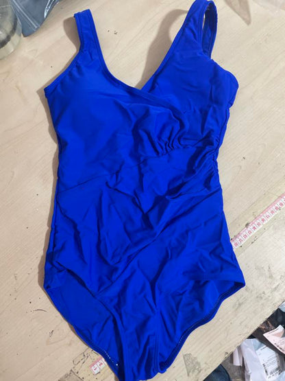 Pleated One-Piece Swimsuit