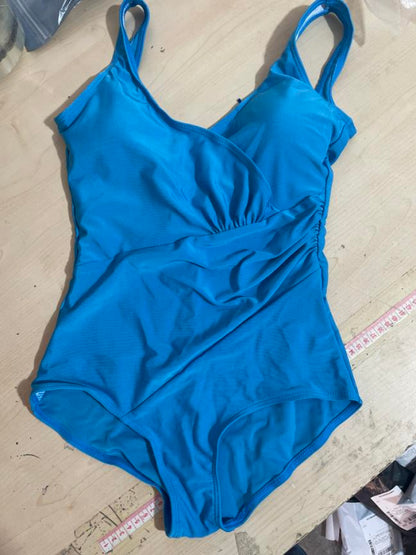 Pleated One-Piece Swimsuit