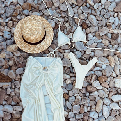 Drawstring One-Piece Swimsuit