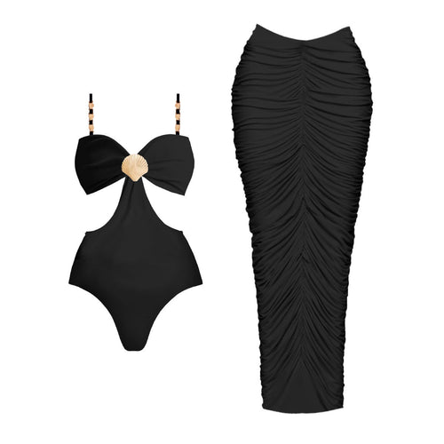 Black One-Piece Swimsuit