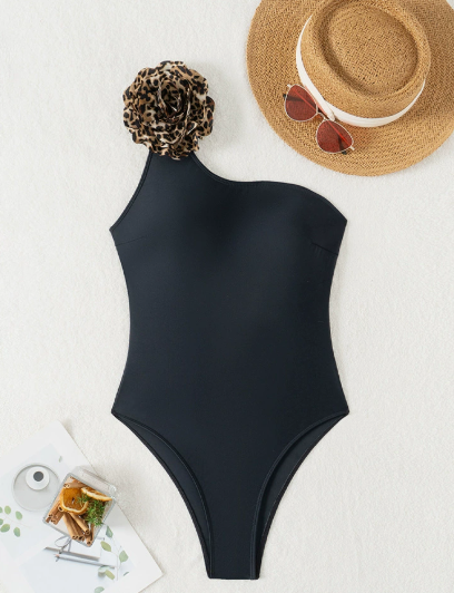 One-Shoulder One-Piece Swimsuit