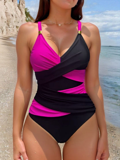 Colorblock One-Piece Swimsuit