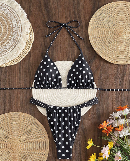 Open Back Bikini Set