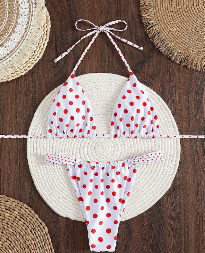 Open Back Bikini Set