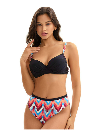 Colorblock Bikini Set