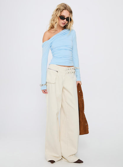 Beller Long Sleeve Top Light Blue