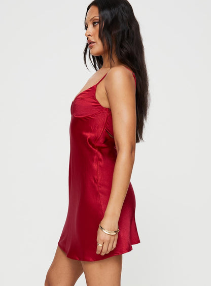 Jazelle Mini Dress Red
