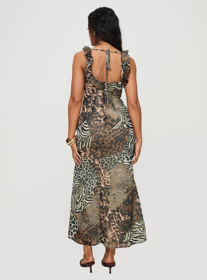 Ismeralda Maxi Dress Leopard