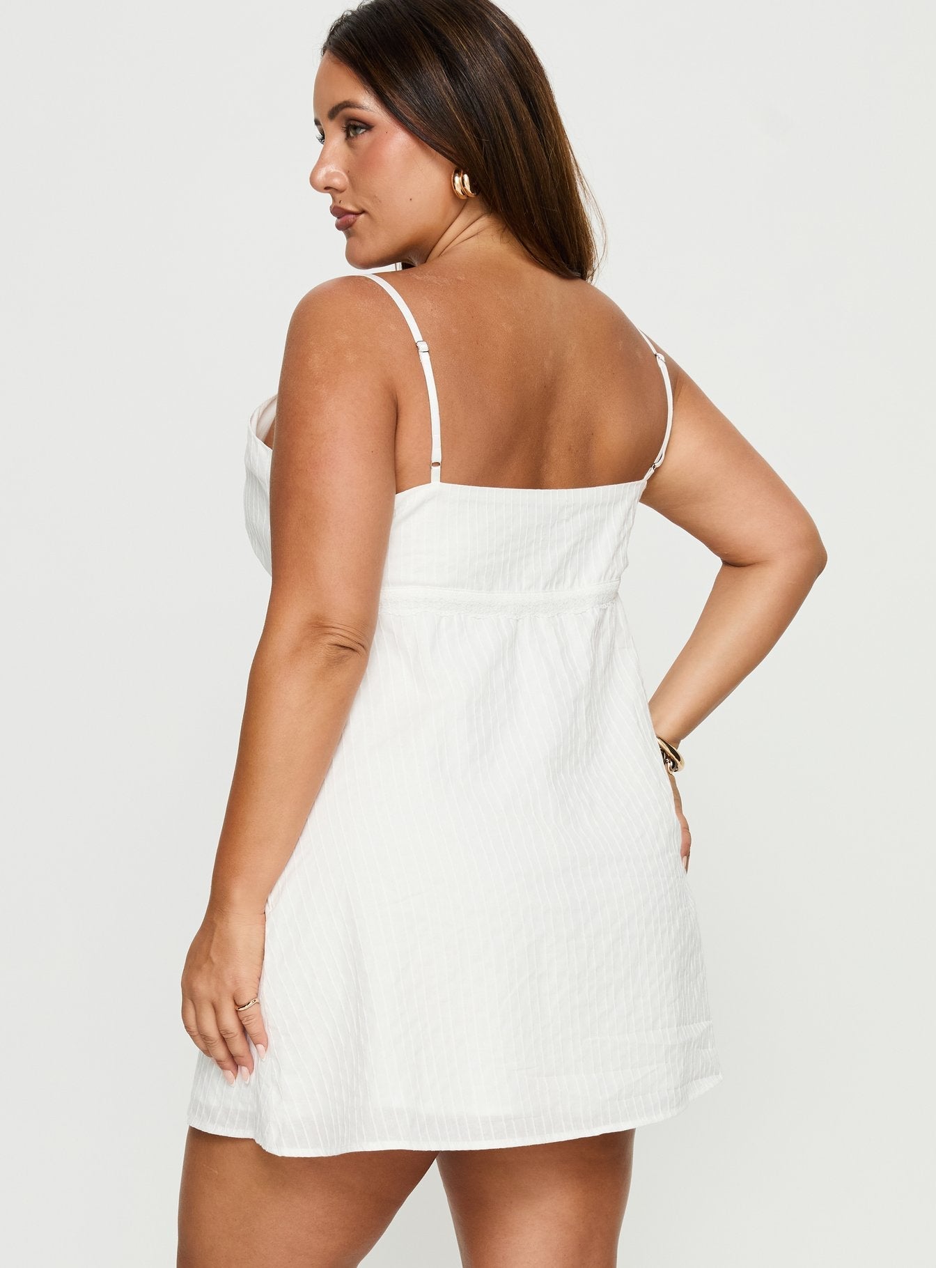 Lunya Mini Dress White Curve
