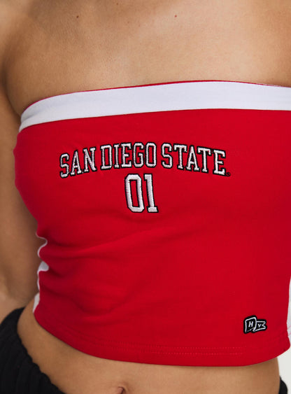 SDSU All Star Tube Top Red