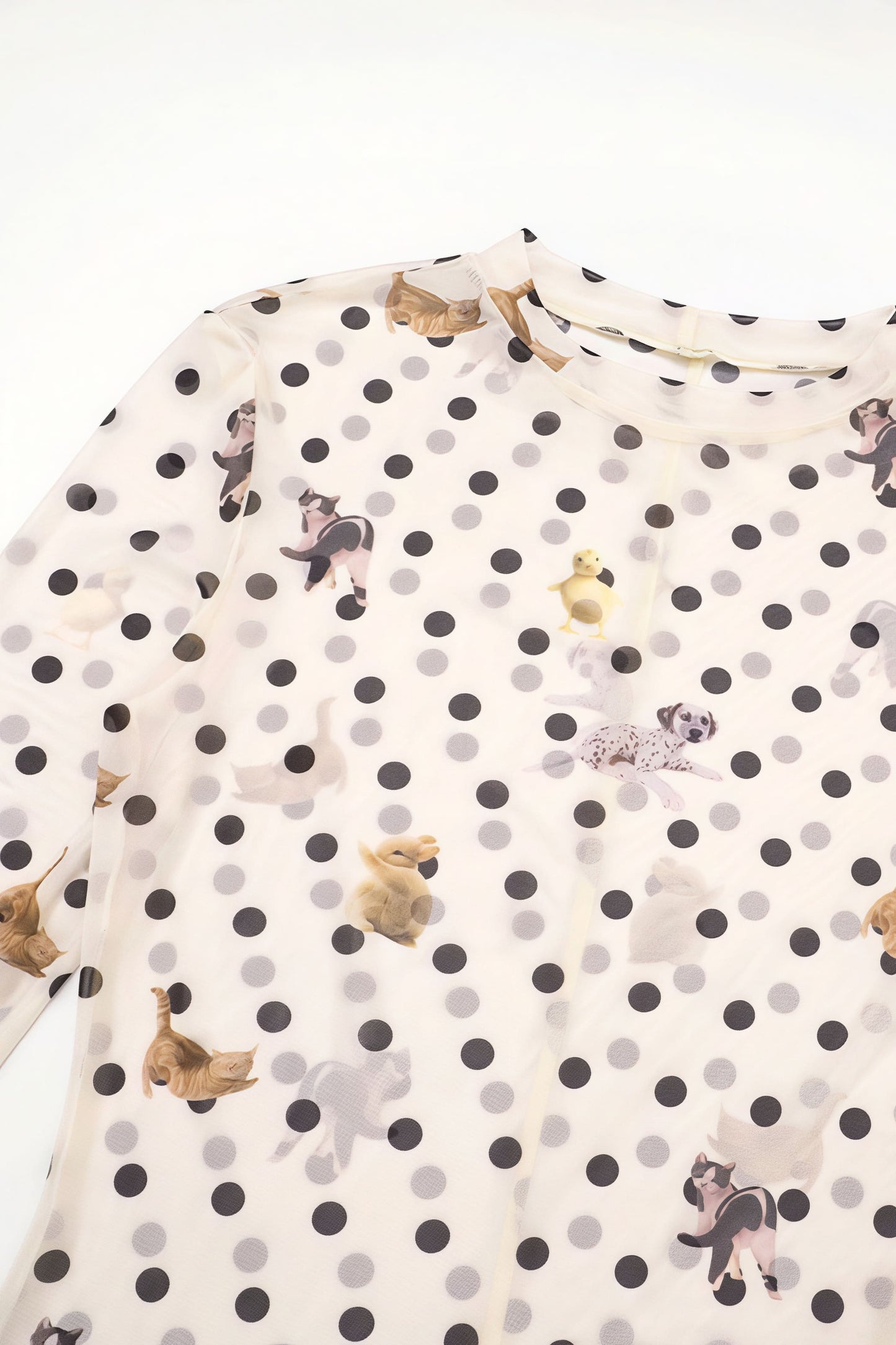 Slim Fit Short Length Animal Print Blouse