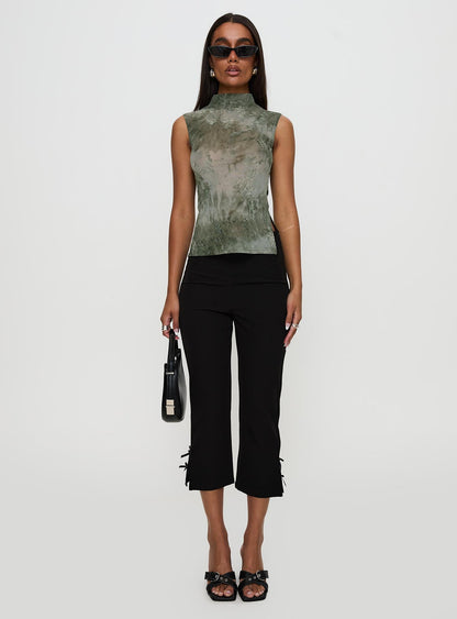 Nights All Alone High Neck Top Multi