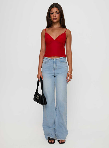 Fast Times Top Red